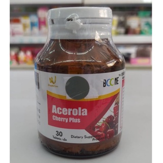 BOONE Acerola Cherry Plus ช่วยกระตุ้นให้เพิ่มปริมาณการสร้างคอลลาเจน 30 แคปซูล หมดอายุปี 2023