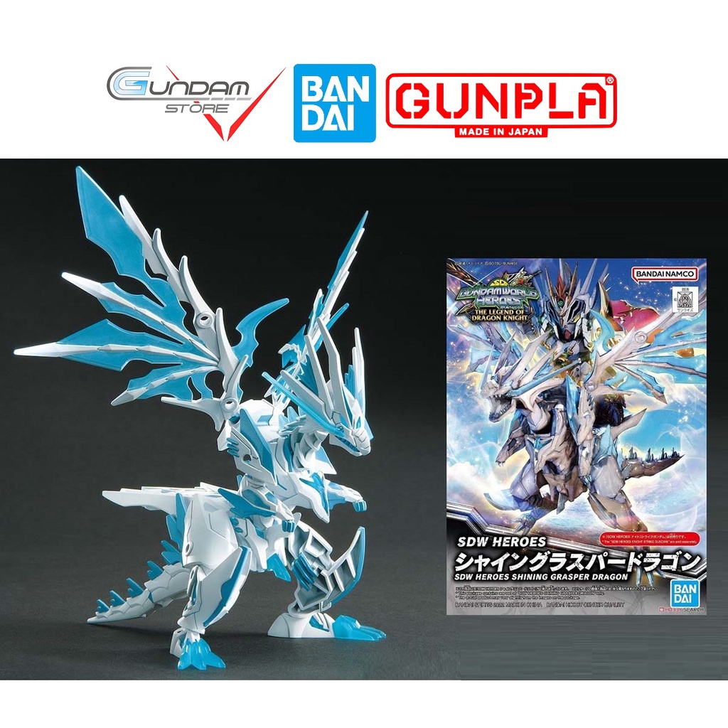 กันดั้ม SD Shining Grasper Dragon SDW Heroes Bandai ของเล่นประกอบอะนิเมะญี่ปุ่น