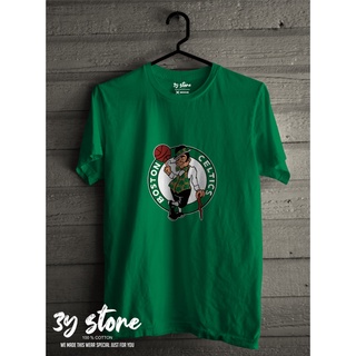 เสื้อยืดโอเวอร์ไซส์เสื้อยืด พิมพ์ลาย Boston CELTICS Relax - 3Y STORES-3XL