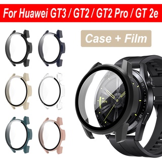 เคสป้องกันหน้าจอ PC พร้อมฟิล์มกันรอย สําหรับ Huawei Watch GT3 46mm 42mm GT2 Pro GT2e