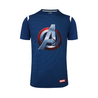 FBT x MARVEL เสื้อคอกลม CAPTAIN AMERICA เสื้อฟุตบอล เสื้อกีฬาD2T103