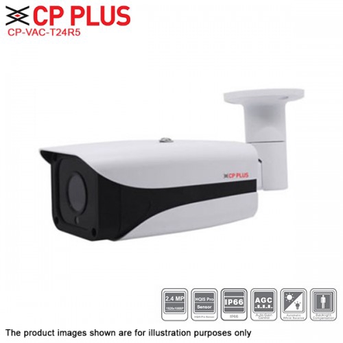CP Plus 2.4MP Full HD 8mm 50m กล้องกระสุน IR Array กลางแจ้ง - CP-VAC-T24R5