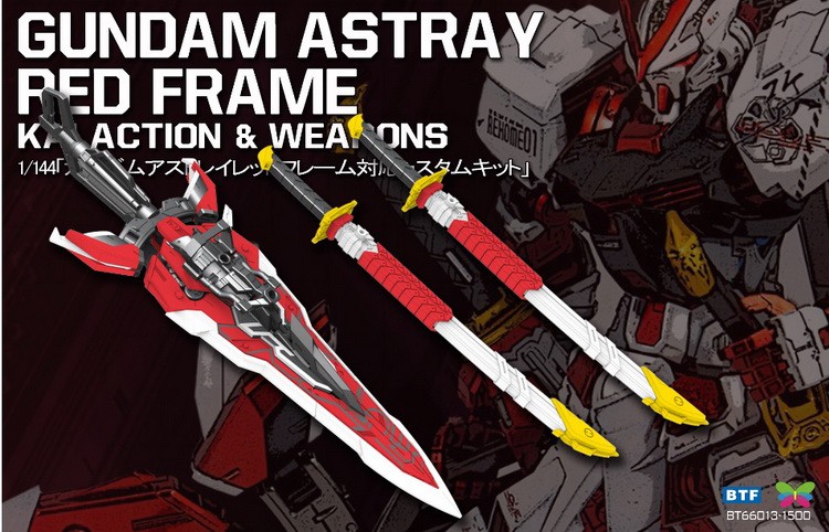 Btf HG RG 1/144 Astray RED Frame ADDON PARTS