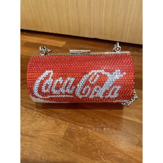 [มือสอง] กระเป๋า CocaCola crossbody glitter can bag (handmade)