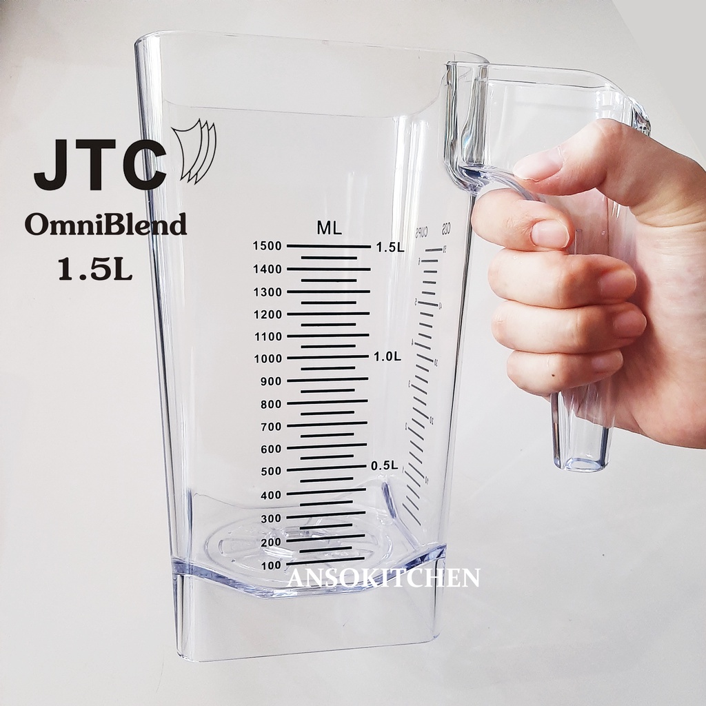 โถปั่น JTC OmniBlend แท้ ขนาด 1.5 ลิตร (โถเปล่า ไม่มีใบมีด ไม่มีฝา) สำหรับเครื่องปั่น JTC TM-800A OmniBlend V