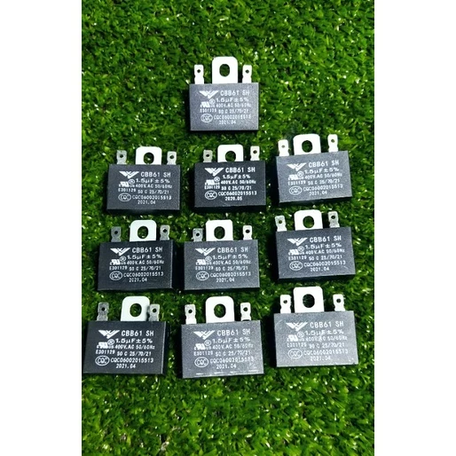 คาปาซิเตอร์ พัดลม1.5uf/400v รุ่นขาเสียบ (แพ็ค10ชิ้น) ใช้กับพัดลม14-16นิ้วแคปพัดลม CAP Hatari capacitor พัดลมฮาตาริ capa