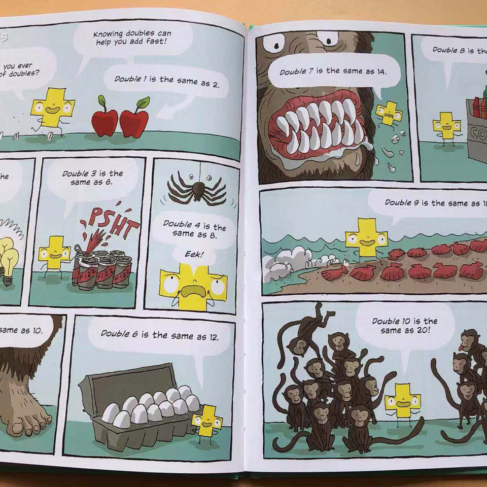 การตรัสรู้คณิตศาสตร์สำหรับเด็กหนังสือการ์ตูนหนังสือภาพหนังสือนิทาน ...