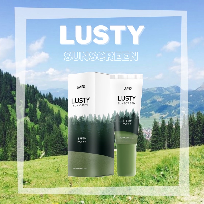 ของแท้มีบัตรตัวแทน 🌲 LUSTY🌲 กันแดดลัสตี้ กันแดดปรับสีผิวเนื้อเซรั่ม กันแดดหน้าใส แบรนด์ลานอส Lanos T