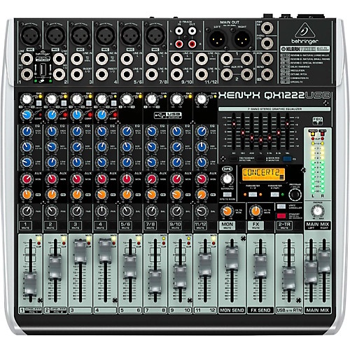 Behringer XENYX QX1222USB อนาล็อก มิกเซอร์ + ประกันศูนย์ 1 ปี Music Arms