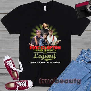 เสื้อยืดสีขาวเสื้อยืด พิมพ์ลาย Eric Clapton The Man The Myth The Legend สําหรับผู้ชายS-4XL