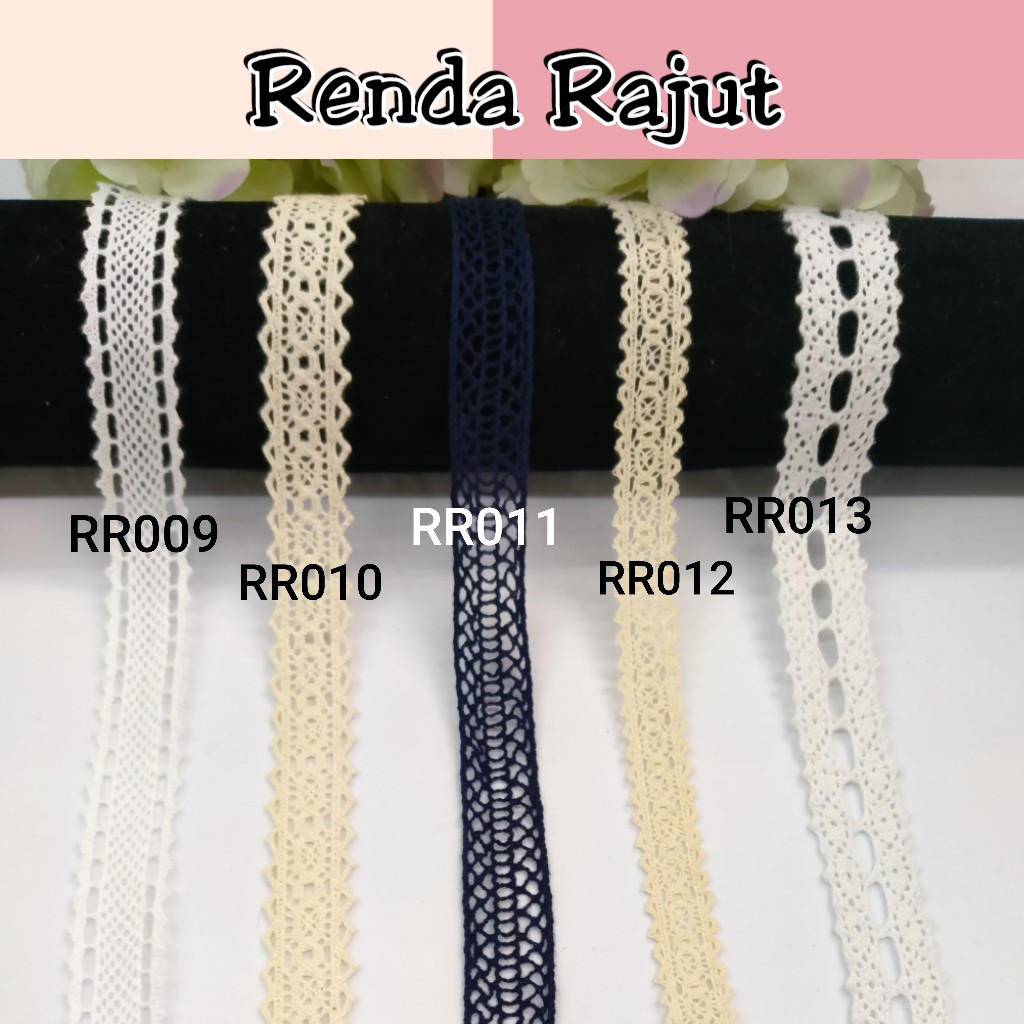 1M-1.3CM & 1.5CM/CENTER KNIT LACE/HOOKED LACE