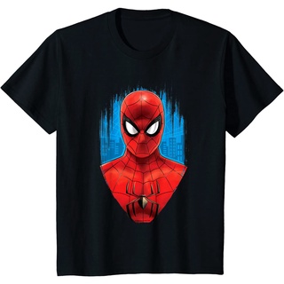 เสื้อยืด ผ้าฝ้ายแท้ ระบายอากาศได้ดี ลาย Marvel Spider-Man: No Way Home สีแดง และสีฟ้า คุณภาพสูง