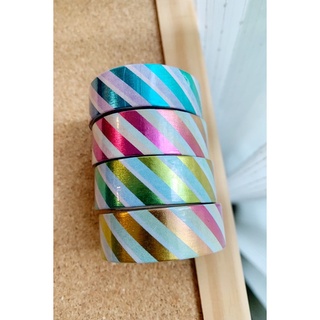 🌈 RAINBOW STRIPE WASHI TAPE 🌈 เทป วาชิเทป รุ้ง