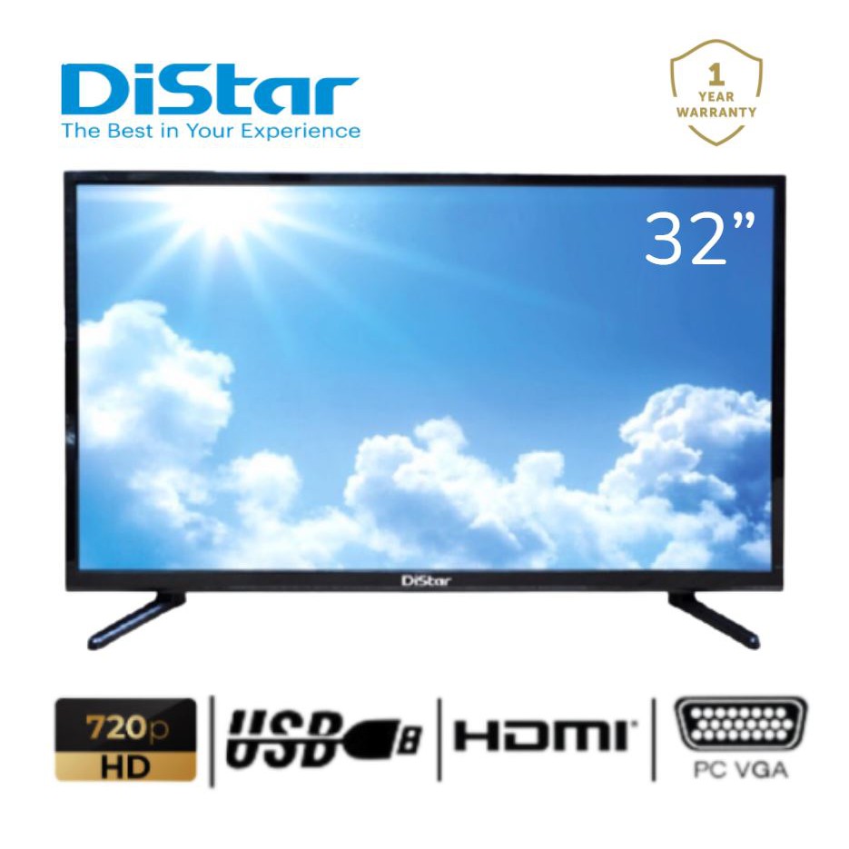 ทีวี LED ขนาด 32 นิ้ว DiStar LED 32” DIGITAL TV ระบบทีวีดิจิตอล ดูทีวีเพื่อการศึกษาได้โดยไม่ต้องใช้กล่องต่อเพิ่ม
