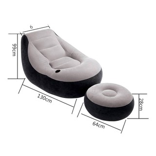 พร้อมส่ง โซฟาเป่าลม ULTRA LOUNGE SOFA พร้อมสตูวางขาและที่วางแก้ว รุ่นสุดฮิตและขายดีที่สุดของ INTEX