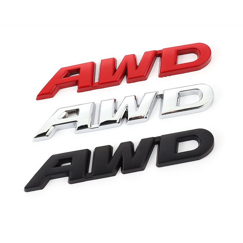สติ๊กเกอร์ AWD สําหรับตกแต่งรถยนต์