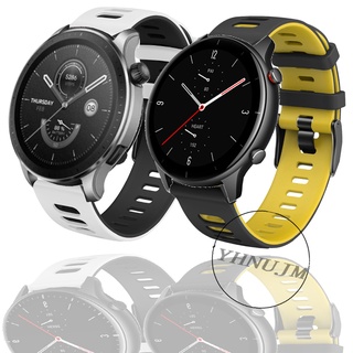 สาย huami amazfit GTR Mini GTR 2 สาย สายนาฬิกาข้อมือซิลิโคน for huami amazfit GTR 3 GTR3 Pro อุปกรณ์เสริมสมาร์ทวอทช์ GTR 47mm 42mm watch band amazfit GTR 4 GTR4 สาย สายนาฬิกา