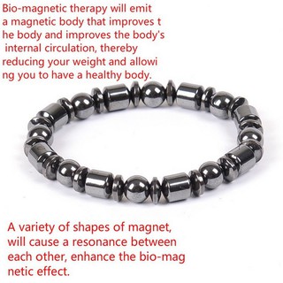 สร้อยข้อมือหินสูญเสียน้ำหนัก Hand Black Magnetic Bracelet,