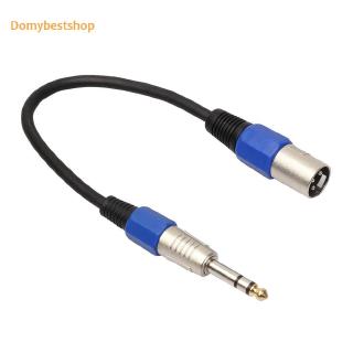 3P XLR Male Jack to 1/4" 6.35mm Female Plug Stereo Microphone Adapter Cable