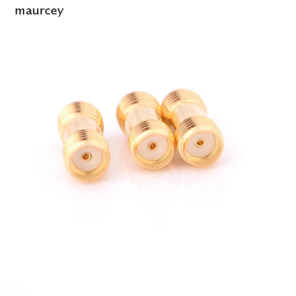 maurcey 3pcs Golden Color SMA Female to SMA Female Antenna RF Connector ...