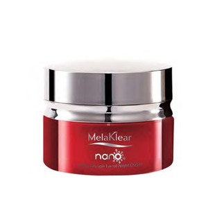 Melaklear Nano Alpha Arbutin Night Cream 30g. ครีมบำรุงผิวหน้า สำหรับกลางคืน ลดเลือนฝ้า กระ จุดด่างดำ ความหมองคล้ำ