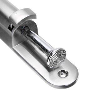 Miley Silver Stainless Steel Telescopic Door Stopper Spring Loaded Step On Door Holder