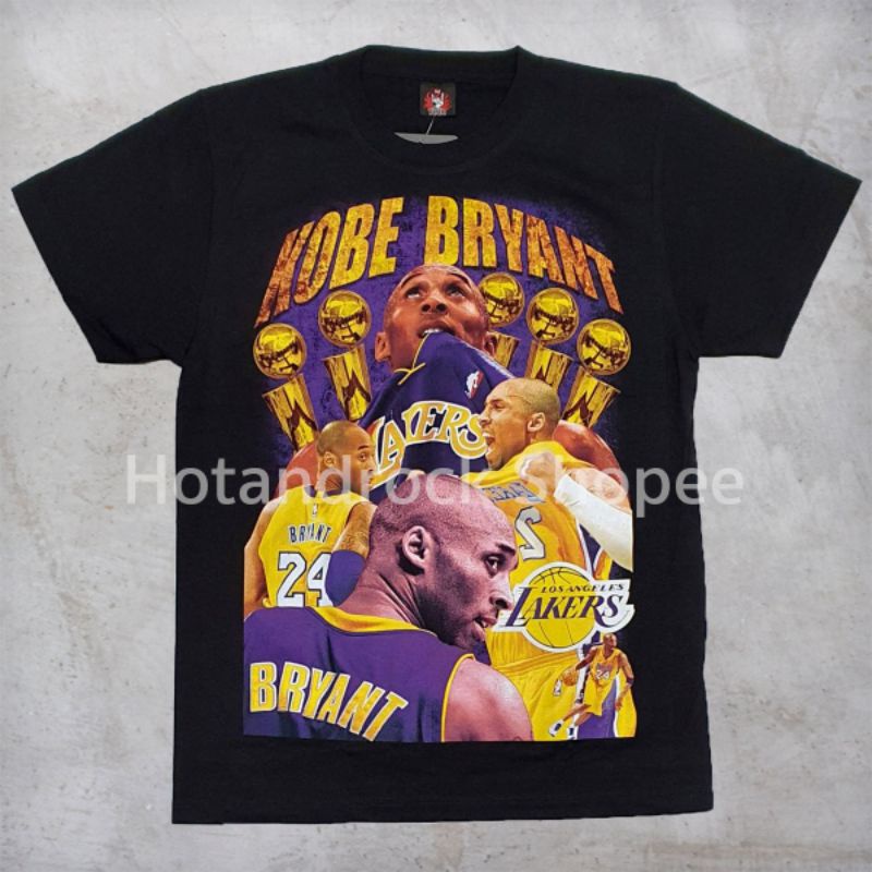 เสื้อยืดสีดำ Basketball Kobe TDO 0143 Hotandrock