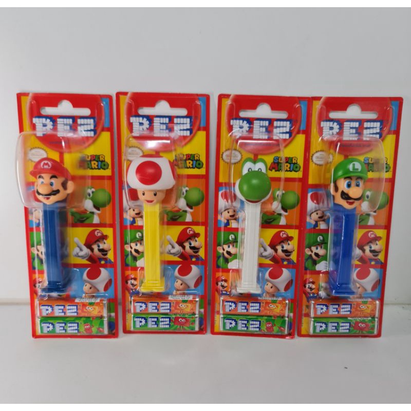Pez candy set Super Mario 4 ตัว
