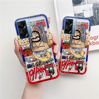 พร้อมส่ง เคสโทรศัพท์มือถือ OPPO A77 5G / A57 / A76 / A96 4G 2022 New Smartphone Casing Cartoon Cute Phone Cell Case TPU Softcase Shockproof Back Cover OPPOA77 / OPPOA57