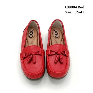 prettycomfort รองเท้าเพื่อสุขภาพหนังแท้ หนังวัว คัทชู หนังนิ่มมาก พี้นยาง สูง1เซน X08004