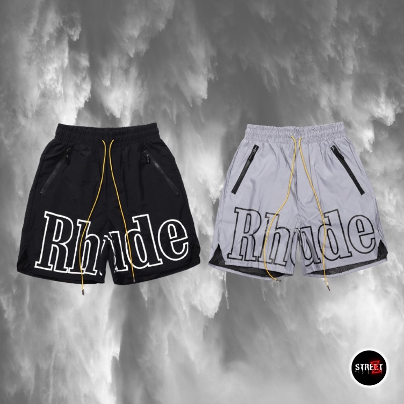 INSTOCK 🔥 Rhude 19ss New York Limited Letter 3M Reflective Shorts 🔥