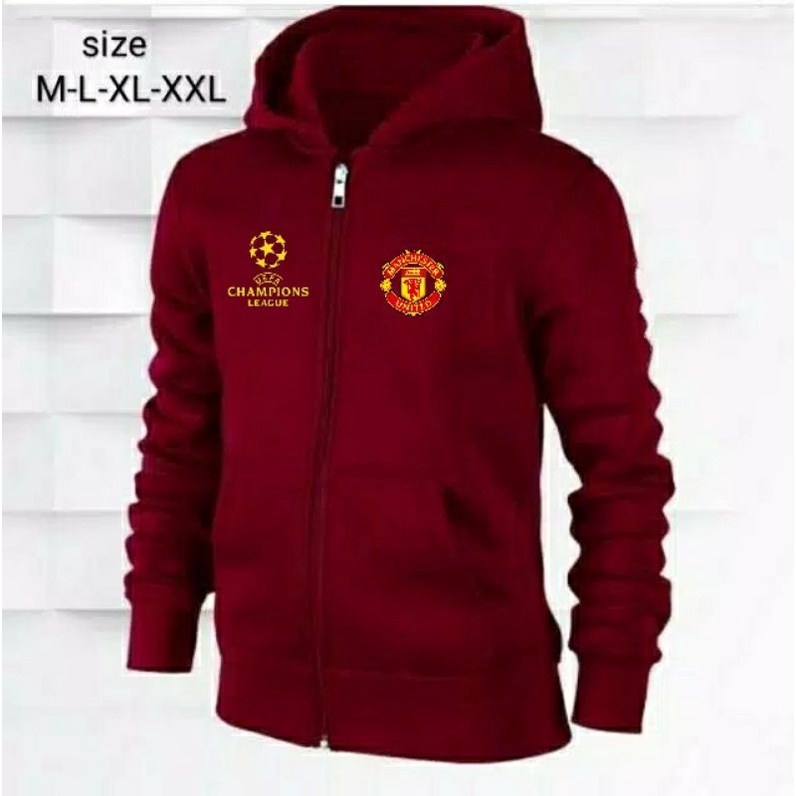 UTD Distro Man Zipper Hoodie - เสื้อแจ็คเก็ตฟุตบอลระดับพรีเมียม - เสื้อแจ็คเก็ตสําหรับผู้ใหญ่ Unisex ล่าสุด /