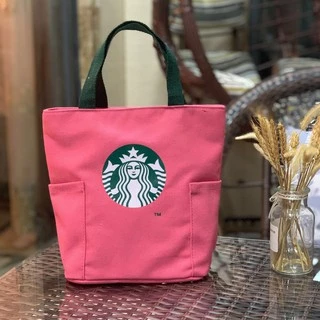 กระเป๋าสตาร์บัค มี7สี มีซิปถุงผ้า กระเป๋า🔥🔥Starbuck พร้อมส่ง -xbk7