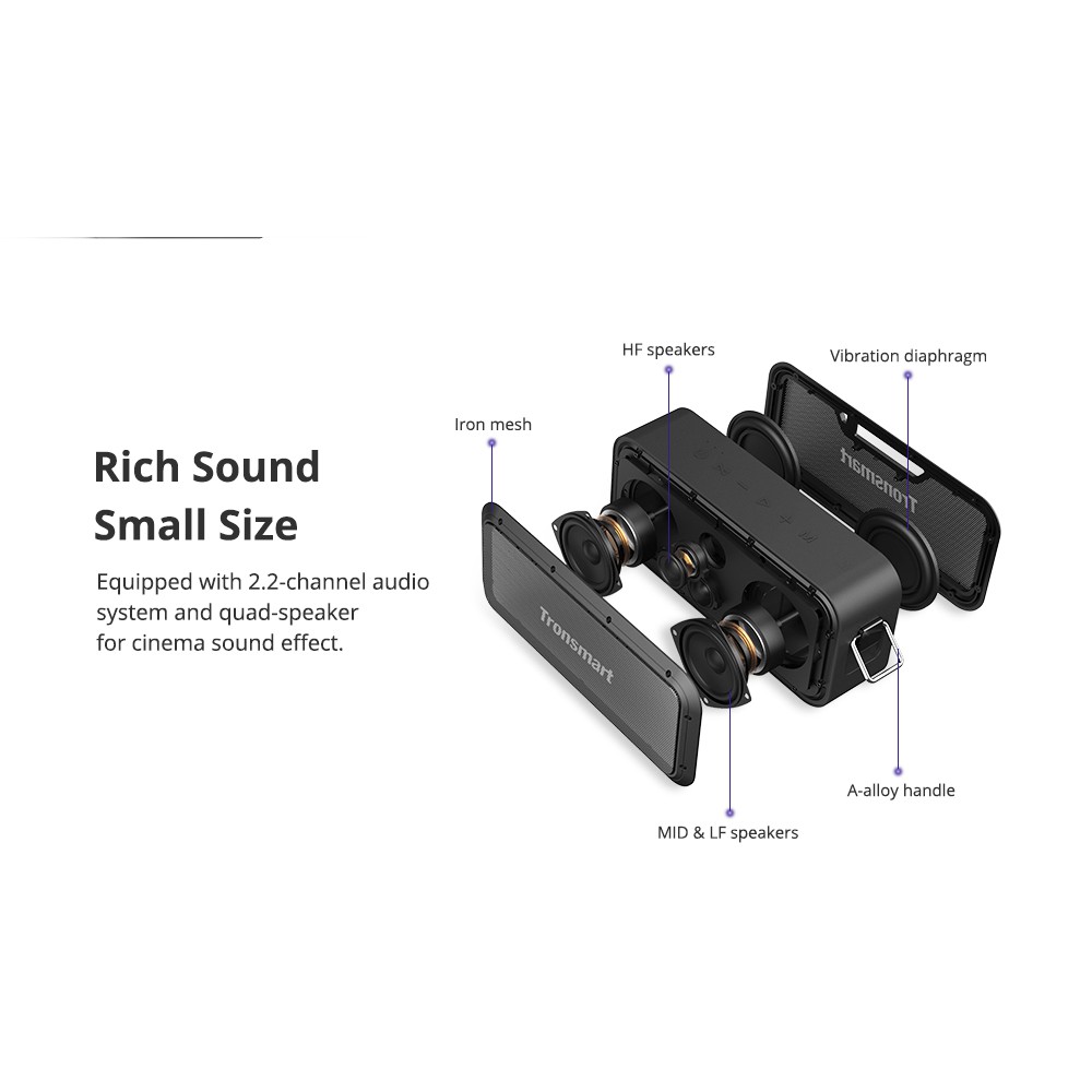(New) Tronsmart force pro 2021 ชิป QCC3031 รองรับ Apt-X HD คุณภาพสูง ป้องกันน้ำ IPX7 wireless portab