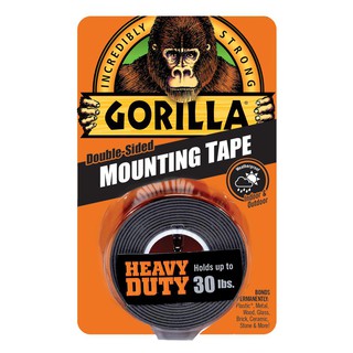 GORILLA เทปกาวสองหน้า กอริลล่า สีดำ Gorilla Double-Sided Mounting Tape Heavy Duty