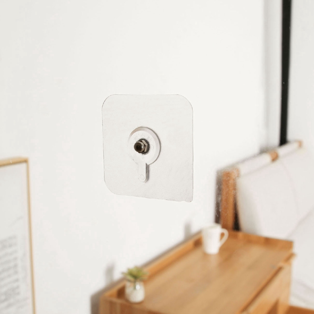 JUJIAJIA ไม่มีการเจาะกรอบรูปกาวในตัวตะขอแขวนผนังตะขอสำหรับภาพวาดโปสเตอร์นาฬิกา ตะขอแขวนติดผนัง  แฟ้บ1บาทส่งฟรี - รูปที่ 4