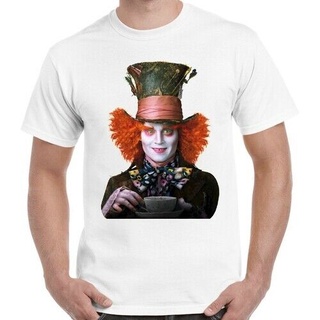 [2023]เสื้อยืดวินเทจเสื้อยืดลําลอง แขนสั้น พิมพ์ลาย Mad Hatter Johnny Depp Jack Sparrow สวมใส่สบาย ขนาดใหญ่ แฟชั่นสําหรั