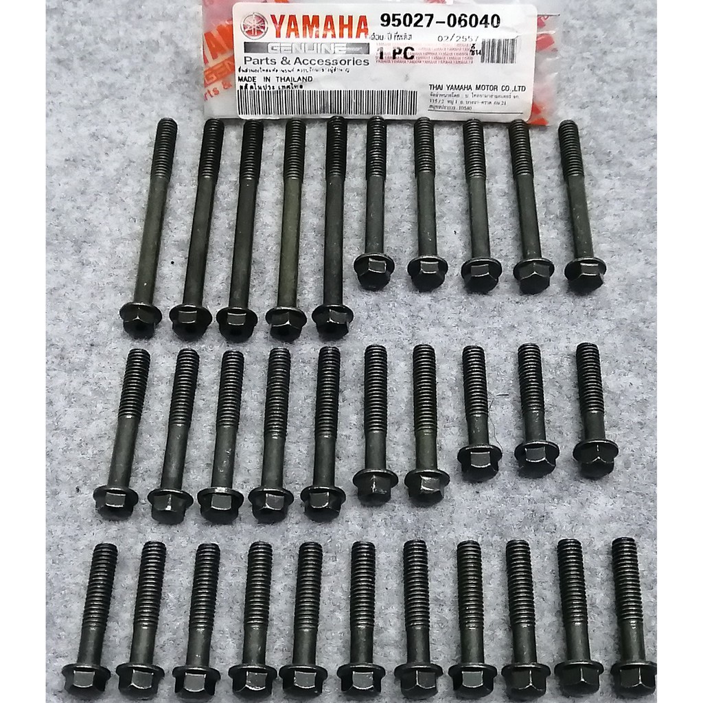 YAMAHA RXZ CATALYZER ENGINE COMPLETE SCREW SET 95027-06040