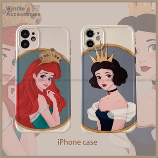 เคส iPhone 12 Ariel Snow White Disney Case Cover สำหรับ iPhone 11 Pro Max X XS Max XR 7 8 Plus SE2
