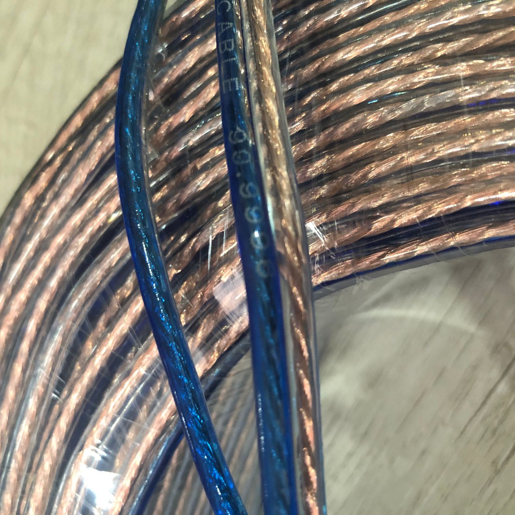 สายลำโพงใส10เมตร ลวดทองแดง200เส้น. Speaker Cable AUDIO/PA. /DJ- Red