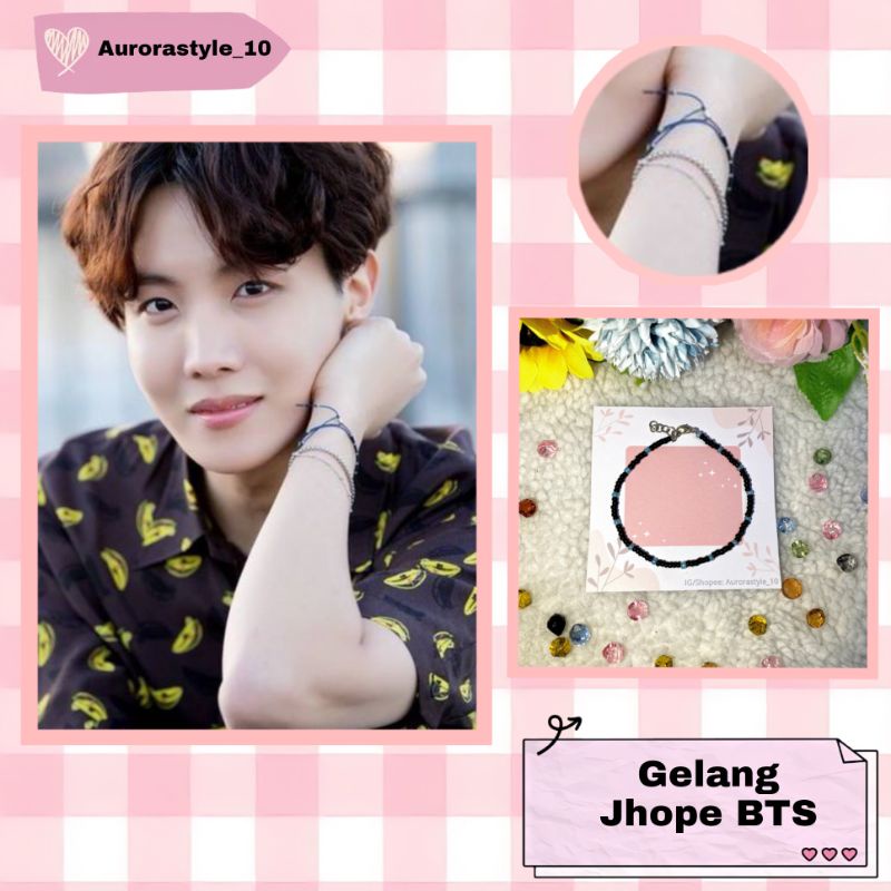 BTS Jhope Bracelet / BTS Jhope Bead Accessories / / สร้อยคอ / สร้อยข้อมือ / แหวน / สไตล์เกาหลี
