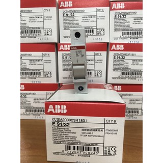 ฐานฟิวส์ 10x38 รุ่น E91/32 ABB ไม่มีลูกฟิวส์