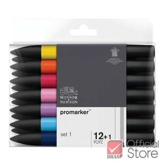 Winsor&amp;Newton ปากกา ปากกามาร์คเกอร์ ชุดโปรมาร์คเกอร์ 12+1 สี จำนวน 1 ชุด