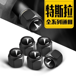 TESLA Tire Valve Cap Automobile Tire Valve Core Cap ModelS ModelX Model3 ModelY Valve Cap