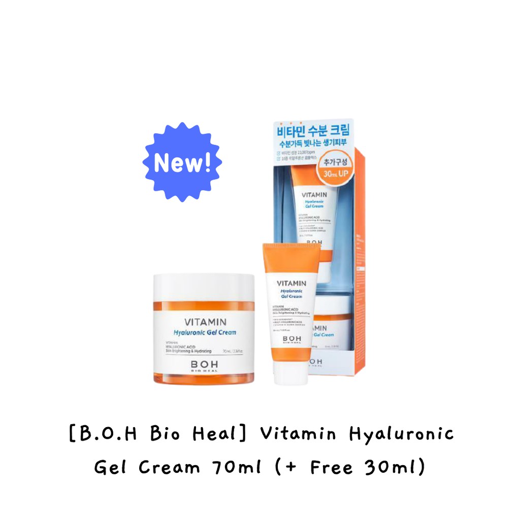 [BOH Bio Heal] Vitamin Hyaluronic Gel Cream 70ml (+ ฟรี 30ml) / K-BEAUTY