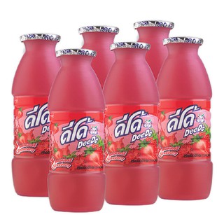 ดีโด้ น้ำรสสตรอว์เบอร์รี 150 มล. (6 ขวด) Deedo Strawberry Flavored Water 150ml (6 Bottles)