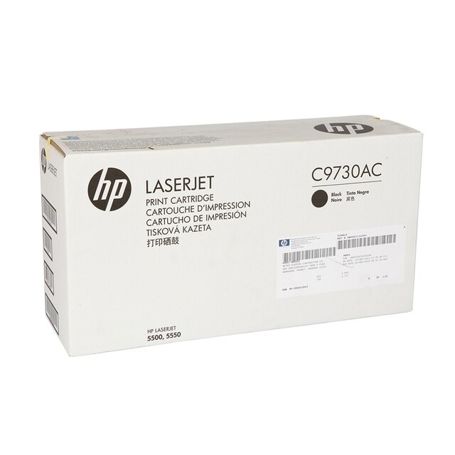 ็HP C9730AC BK กล่องขาว ตลับหมึกโทนเนอร์สีดำ