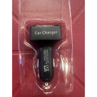 Car Charger 4 in 1 ชาร์จโทรศัพท์ วัด Volt แบตเตอรี่รถยนต์, วัด Amp, วัด Temp อุณหภูมิในรถ, USB 2 port