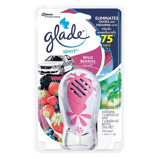 Glade เกลด สปอร์ต น้ำหอมปรับอากาศในรถยนต์ กลิ่นไวด์ เบอร์รี่ 7 มล. (8850175017424)