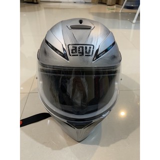 หมวกกันน็อค AGV-K3-SV Scudetto matt silver แท้